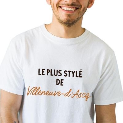 T-shirt homme personnalisé Villeneuve-d'Ascq