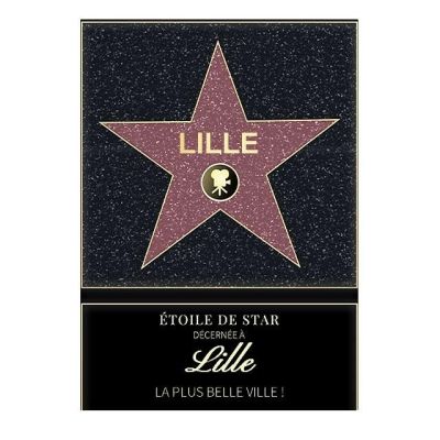 Affiche etoile de star personnalisé Lille
