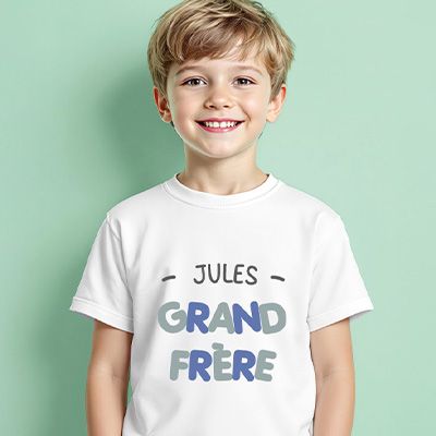 T-shirt enfant personnalisé - Grand frère
