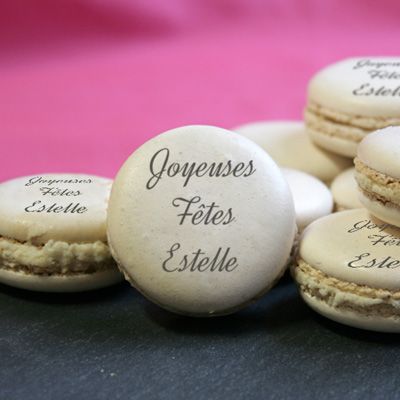 Macarons personnalisés Message