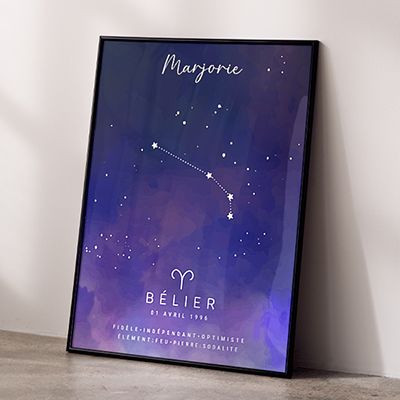 Affiche personnalisée Constellation - Bélier