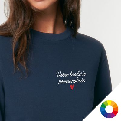 Sweat personnalisé brodé - Message