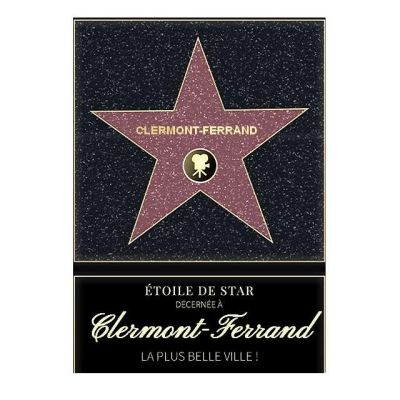 Affiche etoile de star personnalisé Clermont-Ferrand
