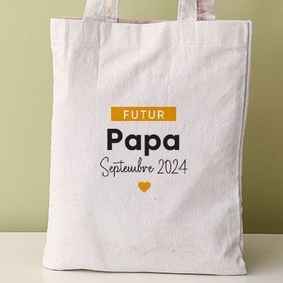 Tote bag personnalisable - Futur papa