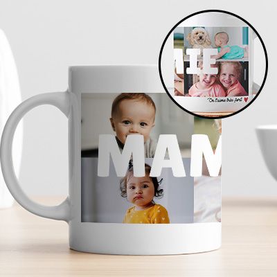Mug personnalisé - Multi photos famille