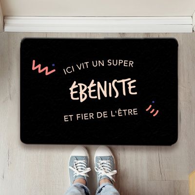 Paillasson personnalisé - Ebéniste