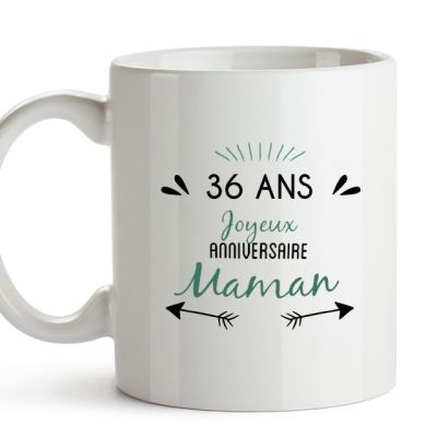 Mug message positif maman 36 ans