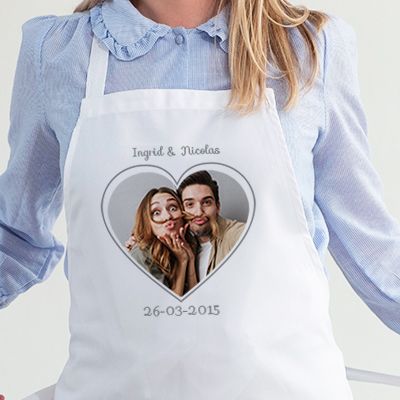 Tablier personnalisé - Coeur Photo