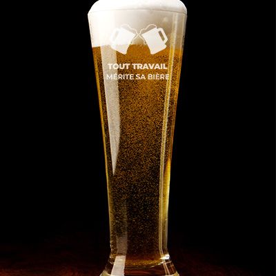 Verre à bière personnalisé flûte - Apéro