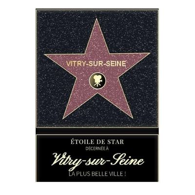 Affiche etoile de star personnalisé Vitry-sur-Seine