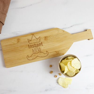 Planche apéro personnalisée en bois - Roi de l'Apéro