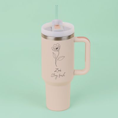 Gourde lifestyle personnalisée - Fleur