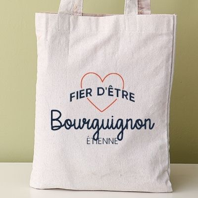 Tote bag personnalisable - Fier d'être Bourguignon