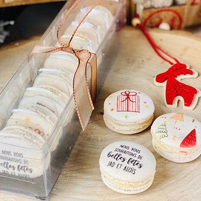 Macarons de Noël Personnalisables