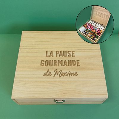 Grand coffret gourmand sucré - Message