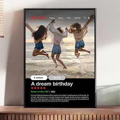 Affiche Netflix personnalisée