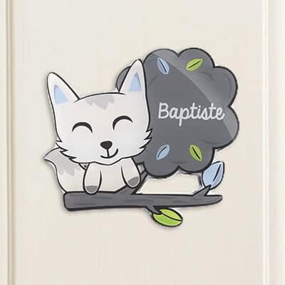 Plaque décorative Personnalisable - Renard