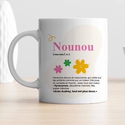 Mug personnalisé - Définition Nounou