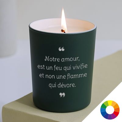 Bougie personnalisable parfumée - Déclaration