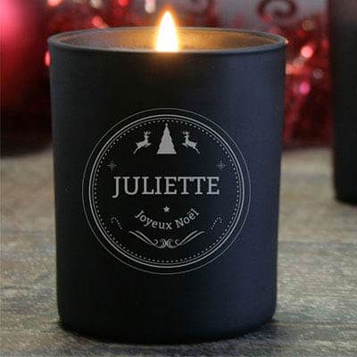Bougie personnalisable parfumée - Noël