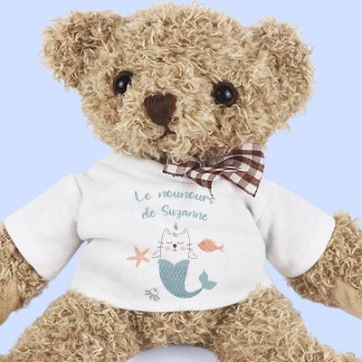 Ourson en peluche personnalisable - Licorne