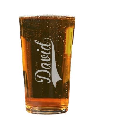 Verre à bière pinte personnalisé pour un David