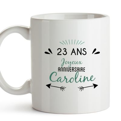 Mug avec message positif femme 23 ans