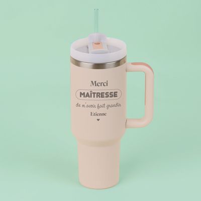 Gourde lifestyle personnalisée - Merci Maîtresse