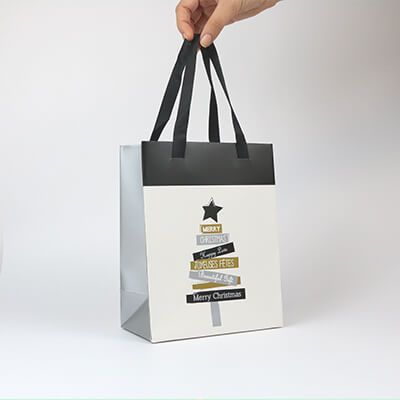 Sac cadeaux Sapin de Noël - Moderne - Petit format