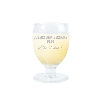Verre à ricard ballon message papa 35 ans