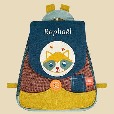 Sac à dos pour enfant personnalisé - Raton Laveur