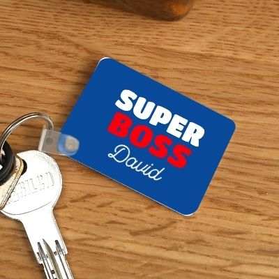 Porte-clé personnalisé - Super Boss