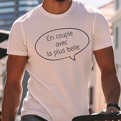 Tee shirt personnalisé homme - Bulle dialogue