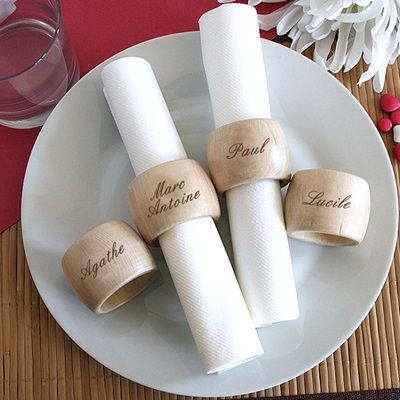 Le Rond de Serviette Gravé