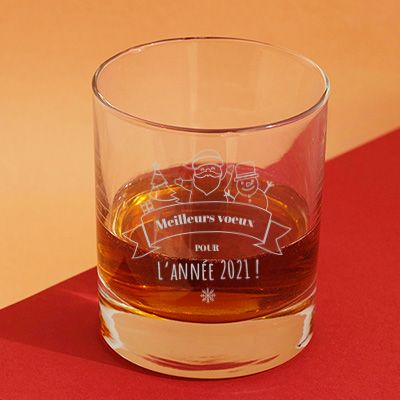 Verre à whisky personnalisé - Joyeux Noël