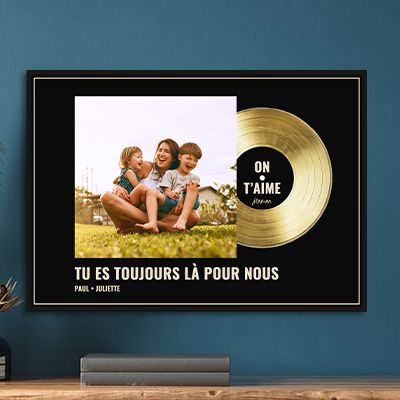 Disque d'or personnalisé - Photo