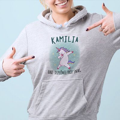 Sweat personnalisé - Licorne