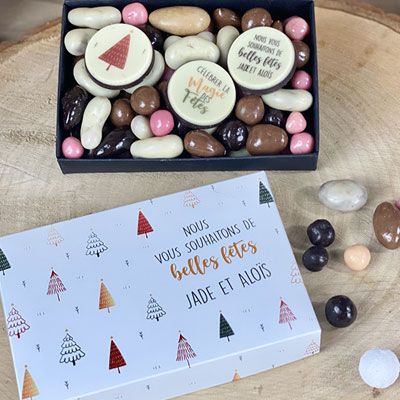 Boîte de chocolat Personnalisable - Noël