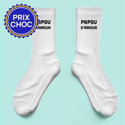Chaussettes clearance avec message