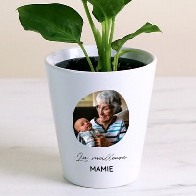 Pot de fleurs personnalisé - Photo