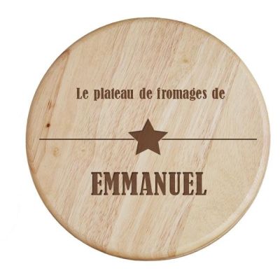 Set à fromage personnalisé pour un Emmanuel