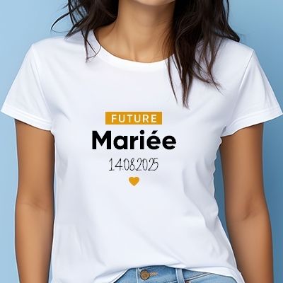 Tee shirt personnalisé femme - Future mariée