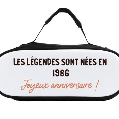 sacoche de pétanque message générique homme né en 1986