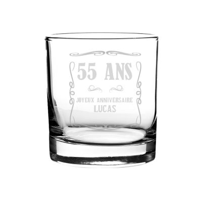 Verre à whisky personnalisable homme 55 ans
