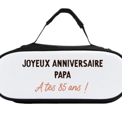 Sacoche de pétanque message papa 85 ans
