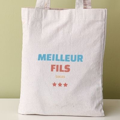 Tote bag personnalisable - Meilleur Fils