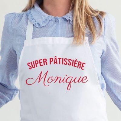 Tablier de cuisine personnalisé pour une Monique