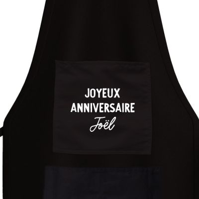 Tablier de cuisine personnalisé pour un Joël