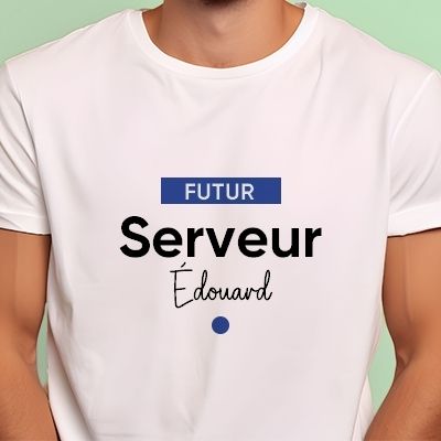 Tee shirt personnalisé homme - Futur serveur
