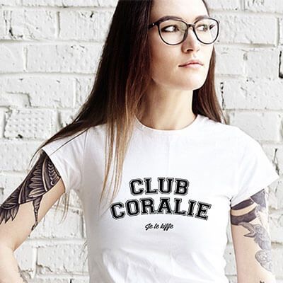 Tee shirt personnalisé femme - Club